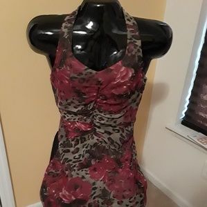 Leopard halter Dress